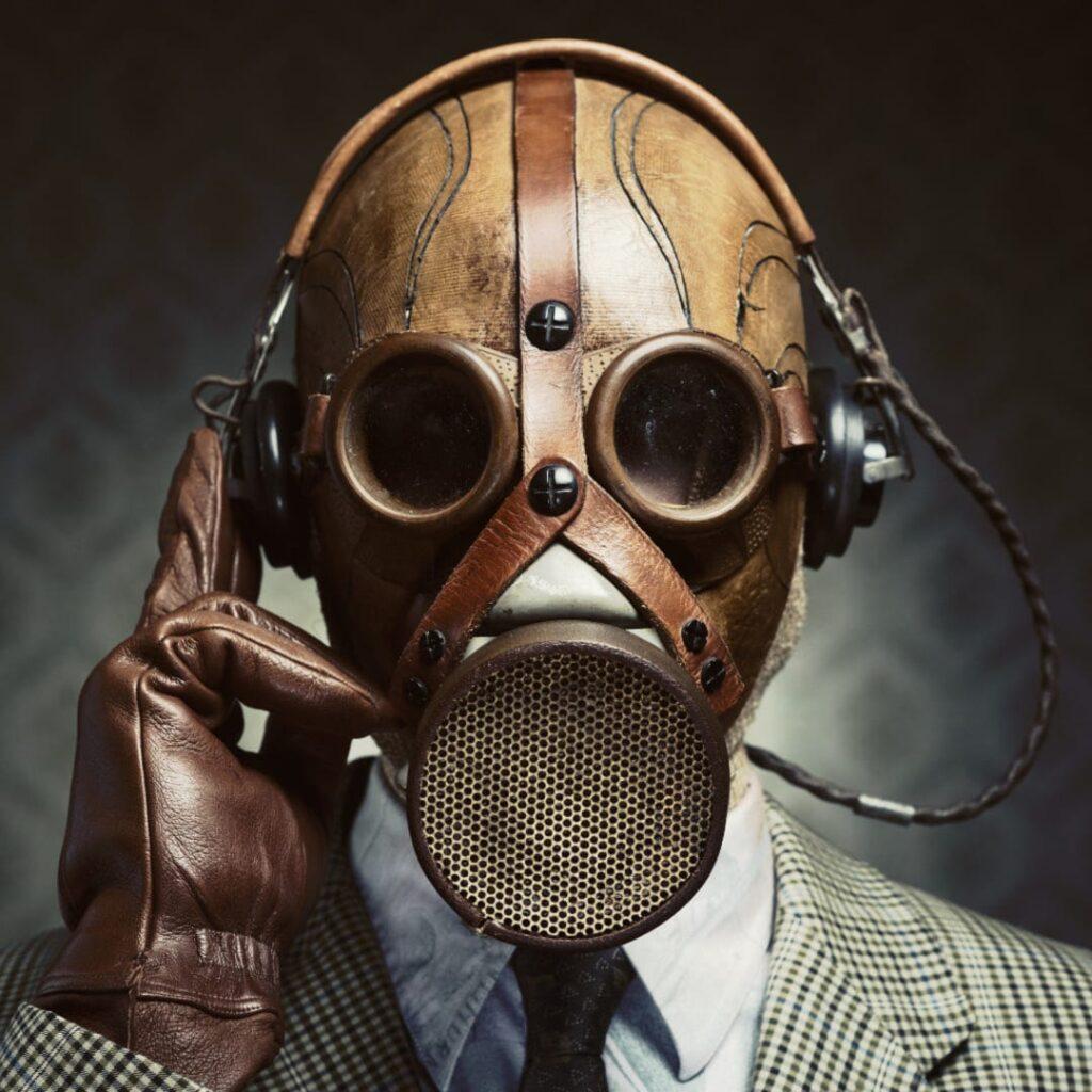full face steampunk gas mask